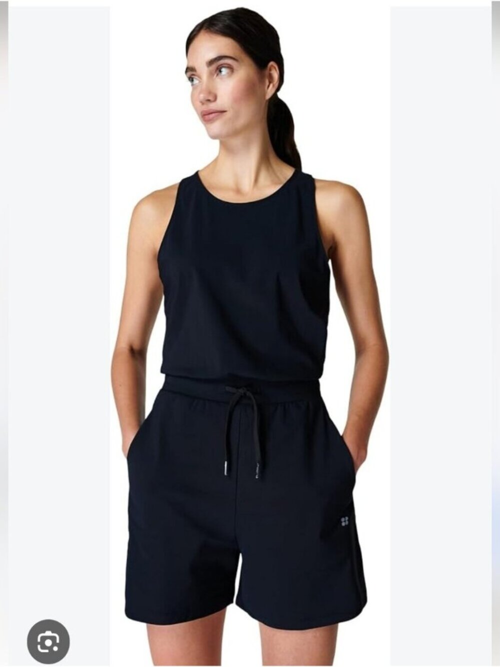 SWEATY BETTY | Explorer Romper BLACK Sz 8 10